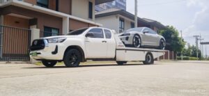 รถยกถนนบายพาสสมุทรสาคร